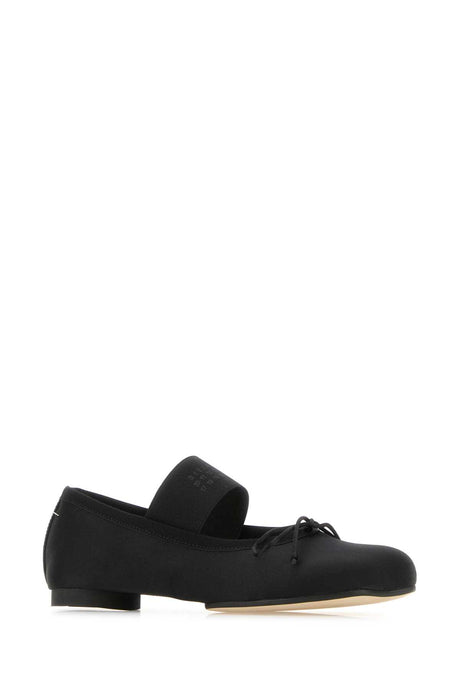 MM6 MAISON MARGIELA Mini Black Fabric Ballerinas for Women