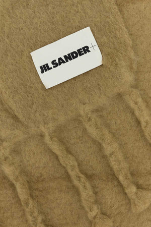 JIL SANDER Cappuccino Mohair Blend Scarf - 218 cm x 127 cm