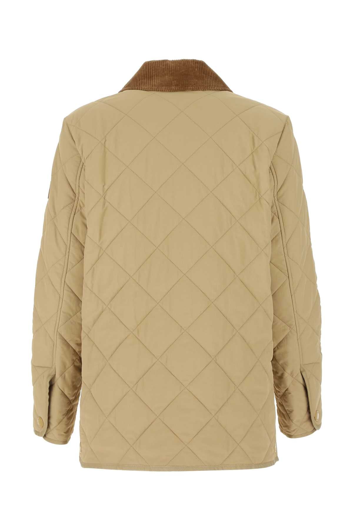 BURBERRY Chic Beige Nylon Jacket for Women