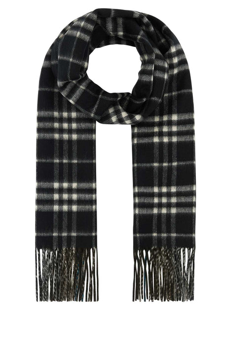 BURBERRY Medium Black Calcio Scarf