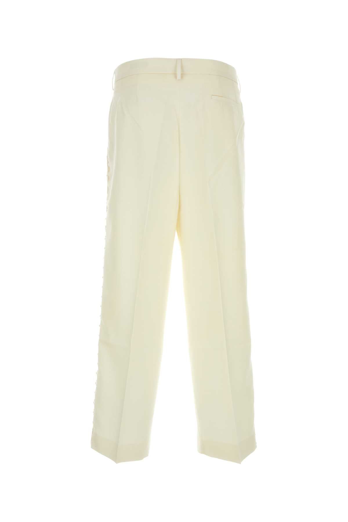 BODE Ivory Wool Pants