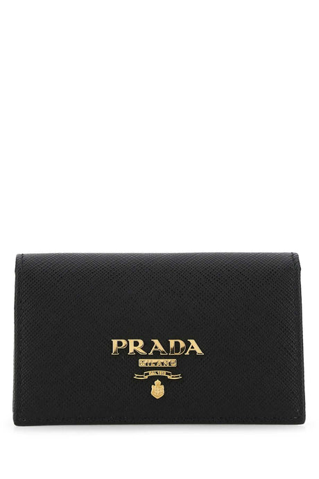 PRADA Mini Leather Card Holder - Slim Design