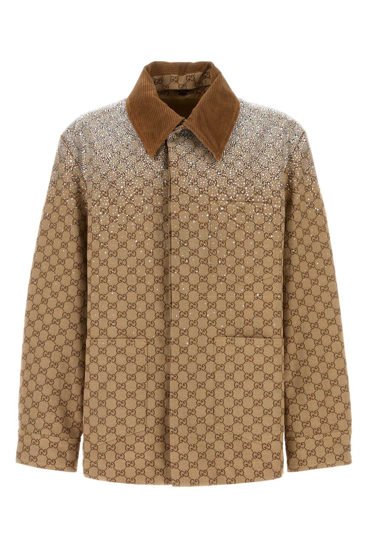 GUCCI Embroidered Cotton Blend Jacket for Men - Spring 2025 Collection