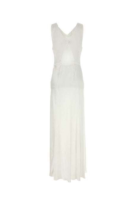 ALBERTA FERRETTI Elegant Satin Long Dress for Women