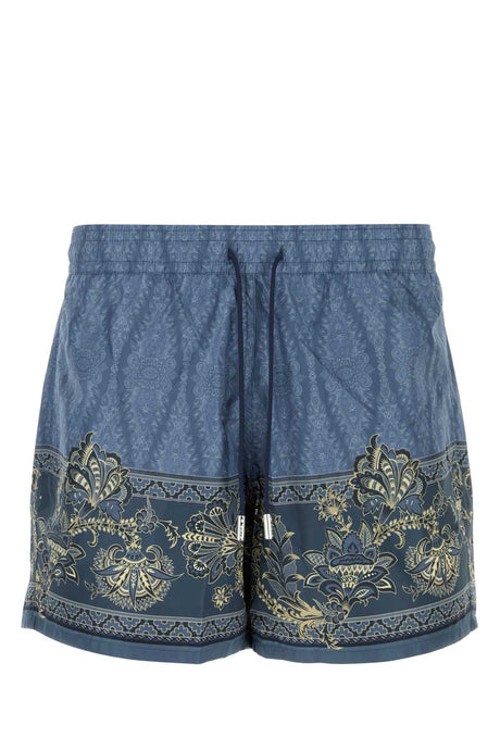 ETRO Stylish Printed Polyester Swimming Shorts