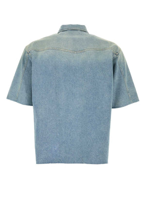 MM6 MAISON MARGIELA Light Blue Denim Shirt for Men