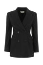 ALEXANDER MCQUEEN Elegant Black Wool Blazer for Women