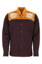 DRIES VAN NOTEN Two-Tone Satin Shirt for Men - Size Specific