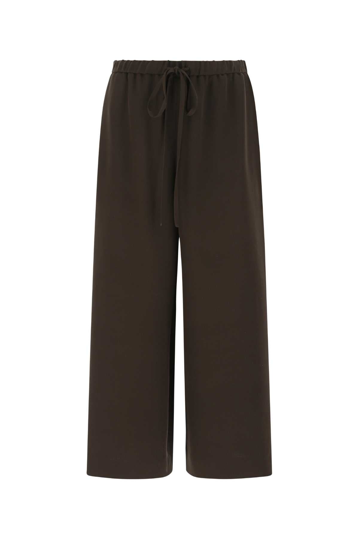 VALENTINO GARAVANI Chocolate Crepe Culotte Pants