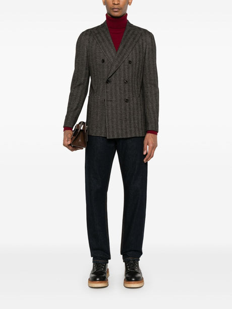 BOGLIOLI WOOL DOUBLE-BREASTED JACKET