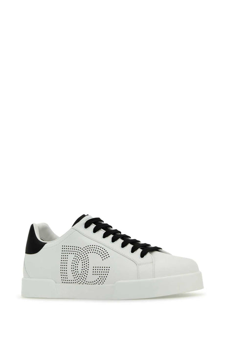 DOLCE & GABBANA Luxury Nappa Leather Portofino Sneaker for Men