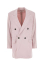 AMI Light Pink Oversized Wool Blazer