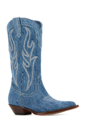 SONORA Women’s Mini Denim Santa Fe Boots - 5 cm Heel