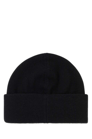 FENDI Stylish Black Wool Blend Beanie Hat for Men