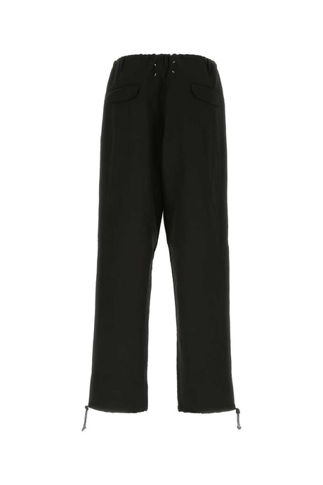 MAISON MARGIELA Linen Blend Pant for Men - Timeless Black Elegance