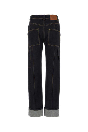 ALEXANDER MCQUEEN Dark Blue Denim Jeans for Women