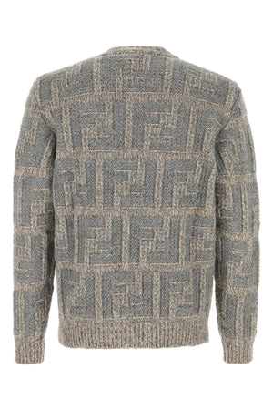 FENDI Embroidered Wool Blend Sweater for Men - Winter 2024 Collection