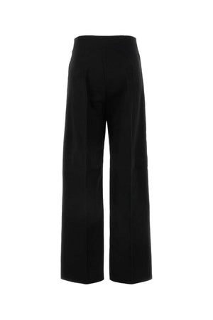 PATOU Sophisticated Black Cotton Trousers for Modern Women