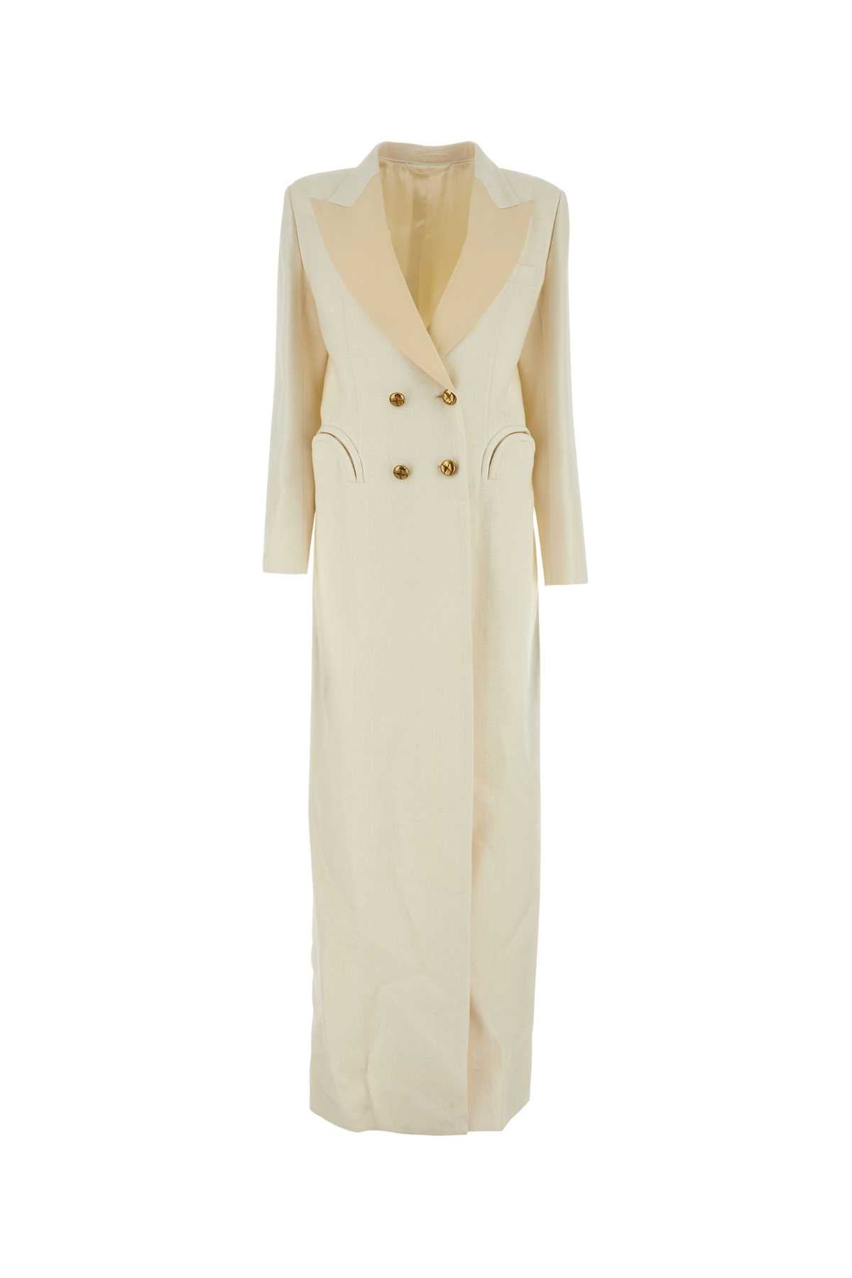 Heart Blazer Dress in Ivory Viscose Blend