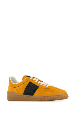 VALENTINO GARAVANI Light Orange Suede Upvillage Sneakers for Men