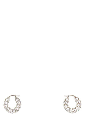 AMINA MUADDI Mini Embellished Metal Small Jaheel Earrings