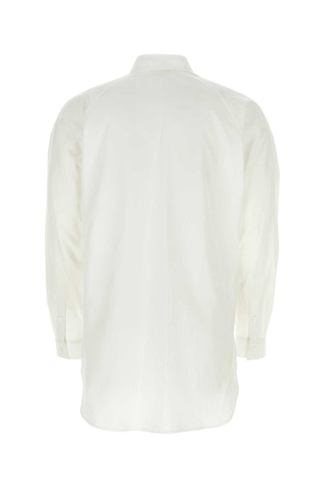 YOHJI YAMAMOTO Classic White Poplin Shirt for Men