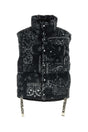 KHRISJOY Printed Oversize Sleeveless Down Jacket