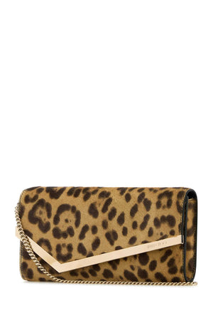 JIMMY CHOO Mini Animal Print Leather Clutch Bag