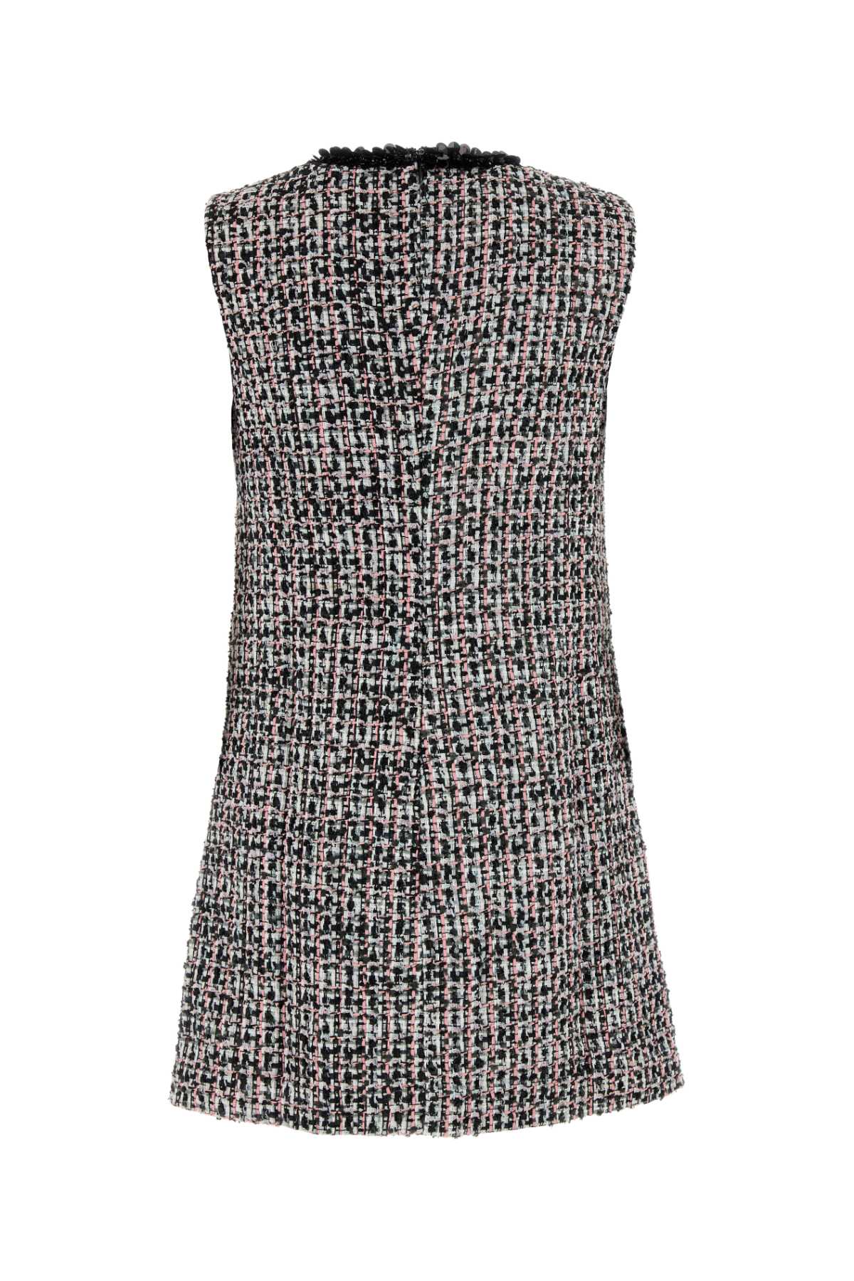 SELF PORTRAIT Chic Multicolor Tweed Mini Dress