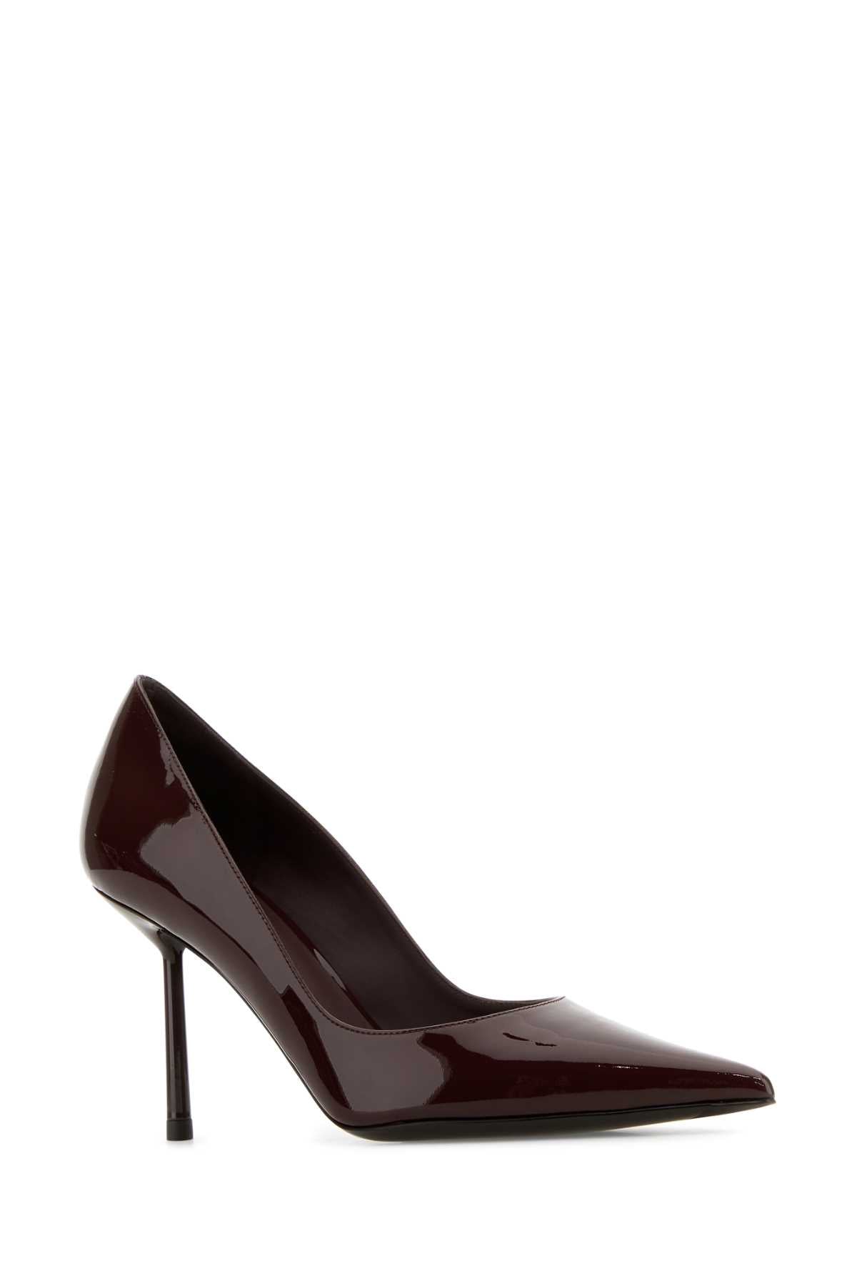 LE SILLA Chic Brown Leather Bella Pumps - 8 cm Heel