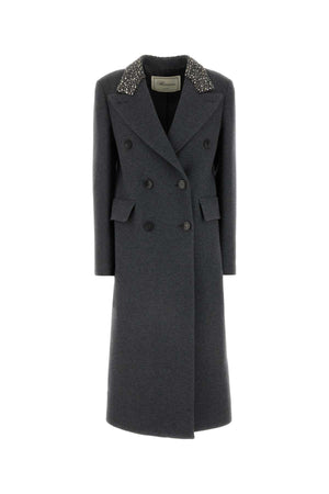 BLUMARINE Chic Dark Grey Wool Jacket for Women