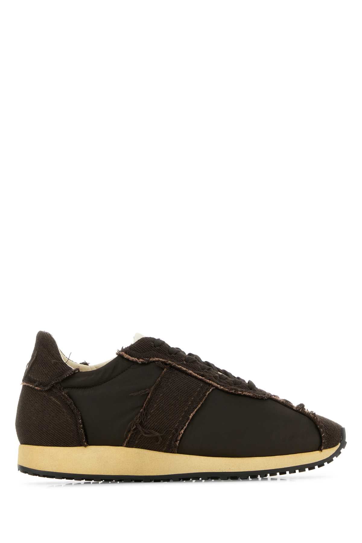 THE ROW Brown Canvas & Fabric Mika Sneaker - Men's Size