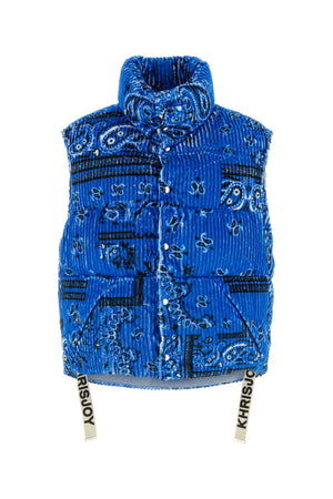 KHRISJOY Printed Oversize Sleeveless Down Jacket