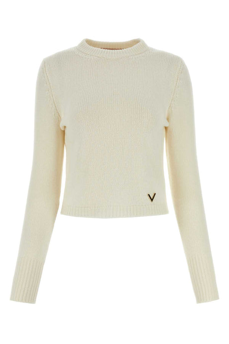 VALENTINO GARAVANI Ivory Cashmere Sweater