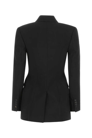 ALEXANDER MCQUEEN Elegant Black Wool Blazer for Women