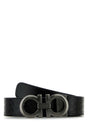 Ferragamo Reversible Leather Belt - Height: 3.5 cm