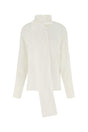 GIVENCHY Elegant White Crepe Blouse for Women