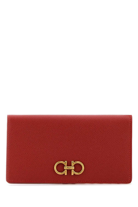 Ferragamo Chic Women's Mini Leather Wallet - 10 cm x 17 cm x 2 cm