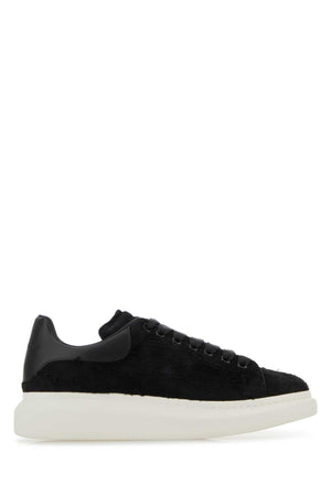 ALEXANDER MCQUEEN Premium Black Leather Sneakers for Men