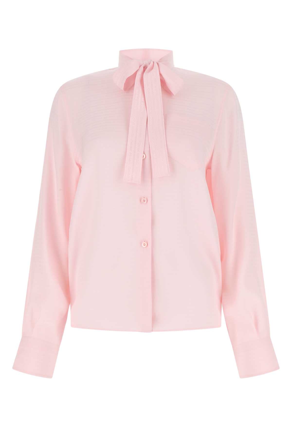 PRADA Pastel Pink Crepe Shirt for Women