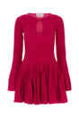 BLUMARINE Chic Fuchsia Wool Mini Dress