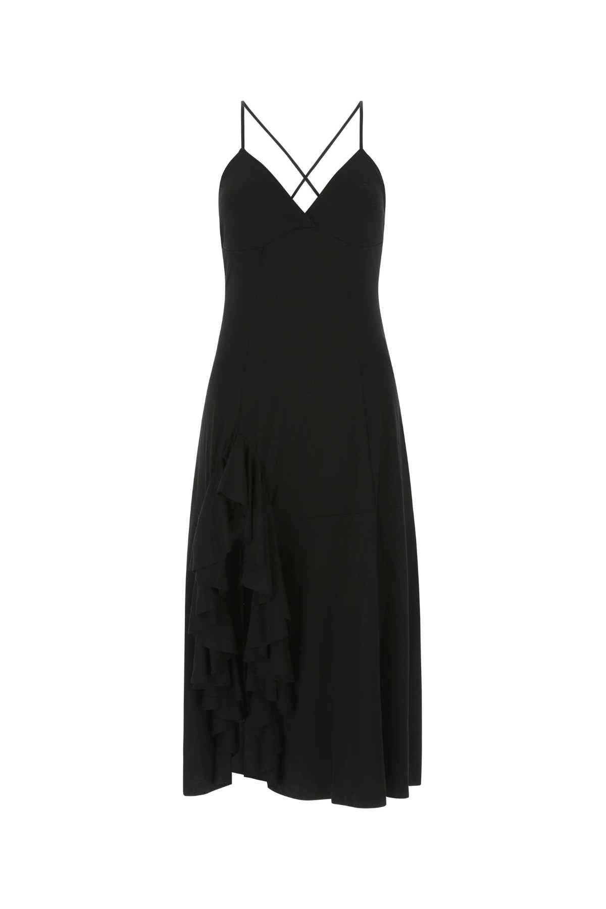 LOEWE Sleek Black Stretch Dress