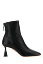 AQUAZZURA Chic Leather Amore Ankle Boots with 7.5 cm Heel Height