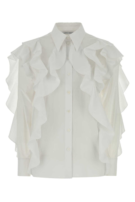 ALBERTA FERRETTI Women's Classic Stretch Poplin Shirt - Size 0001