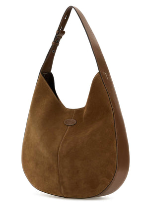 TOD'S Elegant Brown Suede Di Handbag - 39 cm x 34 cm