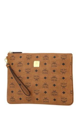 MCM Stylish Printed Canvas Clutch Bag