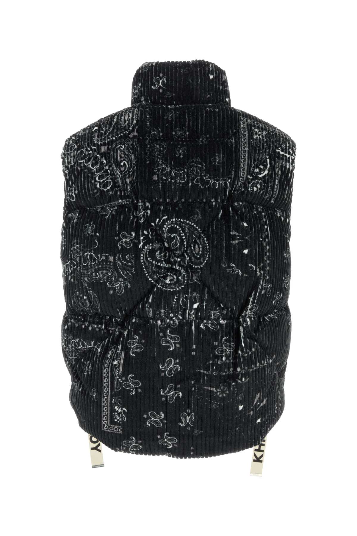 KHRISJOY Printed Oversize Sleeveless Down Jacket