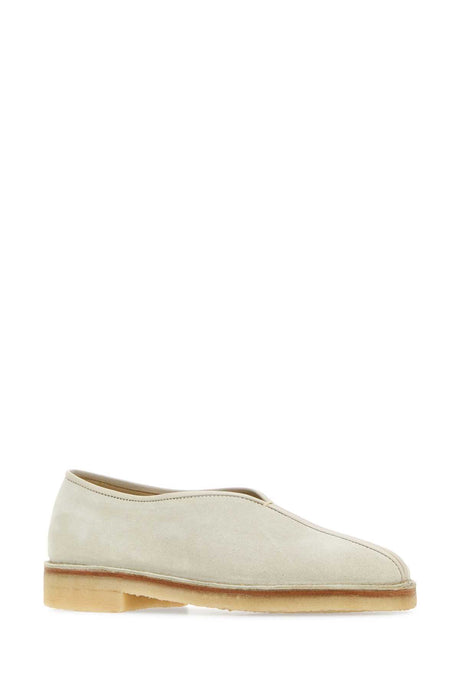 LEMAIRE Chalk Suede Piped Ballerinas - Elegant Women's Footwear