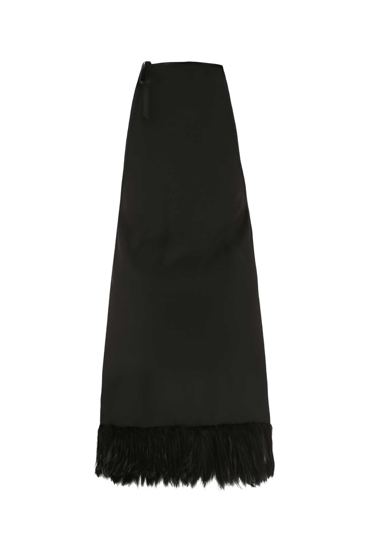 SAINT LAURENT Chic Black Crepe Mini Dress for Women