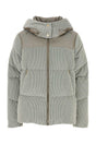 MOORER Carola IV Pastel Light Blue Corduroy Mini Down Jacket for Women